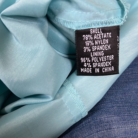 Nwt Adrianna Papell Turquoise Sleeveless Fitted Cocktail Dress 12 - Picture 14 of 14